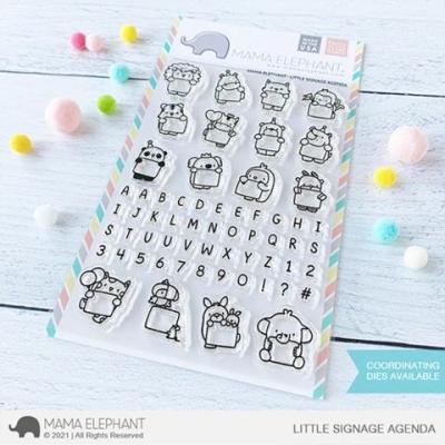 Mama Elephant Clear Stamps - Little Signage Agenda